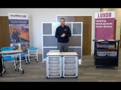 Luxor Industrial Locking Cabinet Utility Cart^ Utility Carts|Storage Carts
