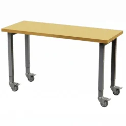 Allied Innovation N Butcher Block Table with Casters (60'' W X 24'' D)^ Science|Science Tables