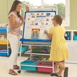 Copernicus 2-in-1 Royal Teaching Easel w/ Portable Whiteboard^ Mobile Reversible Boards