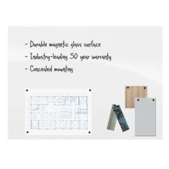 Best-Rite InSight Low Iron Magnetic Glass Board^ Glass Boards