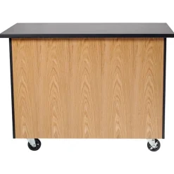 National Public Seating Instructor Mobile Science Cabinet with Chem-Res Top (48" x 28")^ Lab Storage|Science Storage
