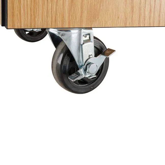 National Public Seating Instructor Mobile Science Cabinet with Chem-Res Top (48" x 28")^ Lab Storage|Science Storage