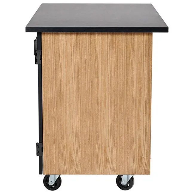 National Public Seating Instructor Mobile Science Cabinet with Chem-Res Top (48" x 28")^ Lab Storage|Science Storage
