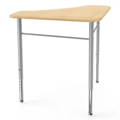 KI Intellect Wave Linear Tripod Adjustable Hard Plastic Student Desk^ Collaborative Desks|Open Front School Desks