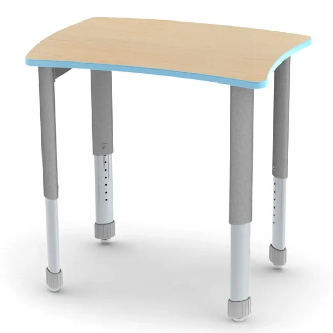 Smith System Interchange Curve Collaborative Student Desk^ Open Front School Desks