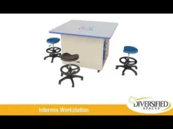 Diversified Spaces Intermix Open Tote Mobile Workstations^ Makerspace & Shop