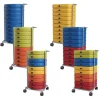Smith System Isle Cushion Carts with 10 Isle Floor Cushions^ Bean Bag Chairs|Flexible Seating