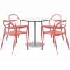 KFI Seating Ivy Round Table and Dali Stack Chair Package^ Restaurant & Cafe|Cafe Table & Chair Sets