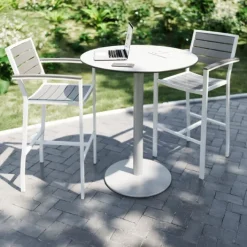 KFI Seating Ivy Series Round Outdoor Tables^ Cafe Tables|Café