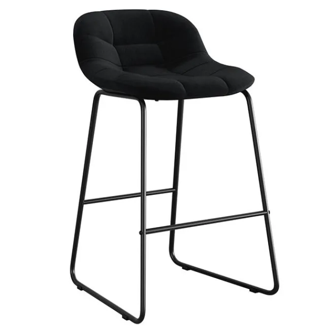 OfficeSource Jaden Half-Back Stool (Set of 2)^ Restaurant & Cafe|Cafe Chairs