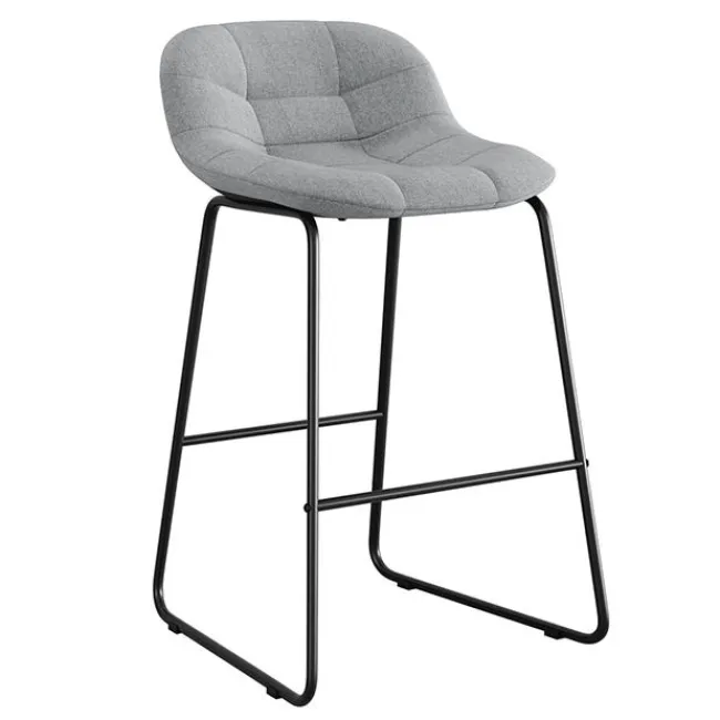 OfficeSource Jaden Half-Back Stool (Set of 2)^ Restaurant & Cafe|Cafe Chairs
