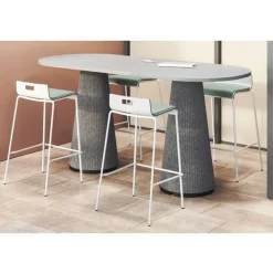KFI Seating JIVE Half-Back Padded Stool^ Cafe Stools|Stools