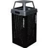 Ex-Cell Kaiser Kaleidoscope Outdoor 36-Gallon Trash Receptacle w/ Black Gloss Finish^ Trash & Recycling Bins