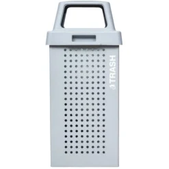 Ex-Cell Kaiser Kaleidoscope Outdoor 36-Gallon Trash Receptacle w/ Gray Gloss Finish^ Trash & Recycling Bins