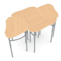 Scholar Craft Kaleidoscope Trap Six Student Desk^ Collaborative Desks|Open Front School Desks