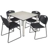 Regency Office Products Kee Base Cafe Table and Zeng 4400 Chairs^ Cafe Table & Chair Sets|Breakroom & Café