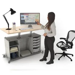 CEF Klesko Sit-to-Stand Teacher Desks^ Teacher Desks