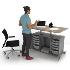 CEF Klesko Sit-to-Stand Teacher Desks^ Teacher Desks