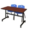 Regency Office Products Kobe Flip Top Training Table & M Stacker 4700 Chairs^ Training & Seminar|Training Tables & Chairs