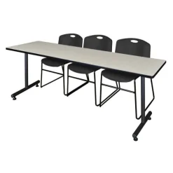 Regency Office Products Kobe Training Table & Zeng Stack Chairs^ Training & Seminar|Training Tables & Chairs
