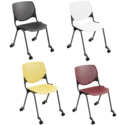 KFI Seating Kool Series Mobile Stack Chair by KFI^ Computer Chairs|Plastic Stacking Chairs