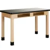 Diversified Spaces Laminate Maple Science Table with Book Compartment (24'' D X 72'' W)^ Science|Science Tables