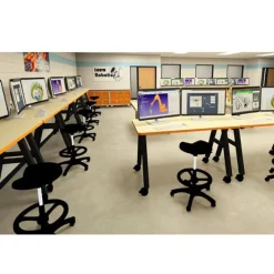 Diversified Spaces Laminate Top A-Frame Tables^ Makerspace & Shop