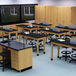 Diversified Spaces Laminate Top, Hardwood Science Table (30'' D X 48'' W)^ Science|Science Tables