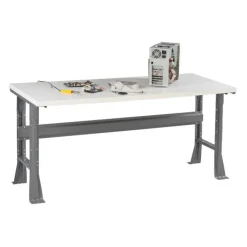 Tennsco Laminate Top Workbenches with Flared Legs^ Makerspace & Shop|Art Tables