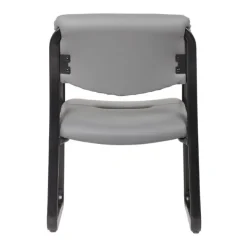 Boss Leather Sled Base Guest Chair^ Reception & Waiting Room