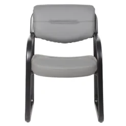 Boss Leather Sled Base Guest Chair^ Reception & Waiting Room