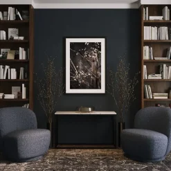 OfficeSource Lenox Console Table with Quartz Top^ Waiting & Reception