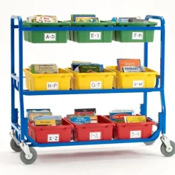 Copernicus Library on Wheels Storage Cart^ Tote & Bin Storage