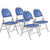 National Public Seating Lightweight Fan Back Polyfold Folding Chairs (4 Pack)^ Folding Chairs