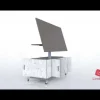 CEF Limber Tilt-Top Adjustable Height Workstation^ Dry Erase|Makerspace & Shop