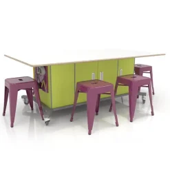 CEF Limber Tilt-Top Adjustable Height Workstation^ Dry Erase|Makerspace & Shop