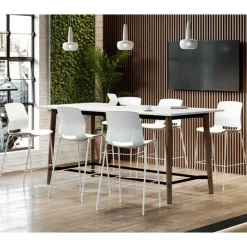 KFI Seating Lola Series Plastic Stack Stools^ Cafe Stools|Plastic Stacking Chairs