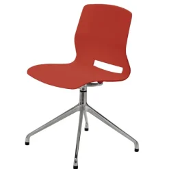 KFI Seating Lola Stainless Steel Base 4-Post Swivel Chair^ Restaurant & Cafe|Cafe Chairs