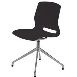 KFI Seating Lola Stainless Steel Base 4-Post Swivel Chair^ Restaurant & Cafe|Cafe Chairs
