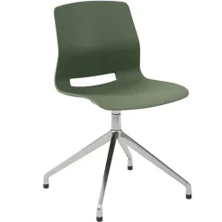 KFI Seating Lola Stainless Steel Base 4-Post Swivel Chair^ Restaurant & Cafe|Cafe Chairs