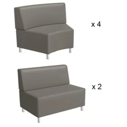 Mooreco Lounge M Modular Soft Seating Package^ Reception & Waiting Room|Soft Seating
