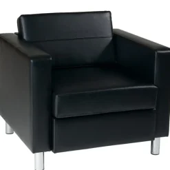 OFD Office Furniture Lux Faux Leather Club Chair^ Reception & Waiting Room
