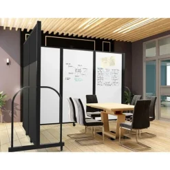 Screenflex Magnetic Dry Erase Tackable Room Dividers^ Combination Boards|Mobile Reversible Boards