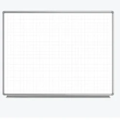 Luxor Magnetic Ghost Grid Whiteboard (48'' x 36'')^ Graphic Boards