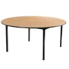 National Public Seating Max Seating Round Particle Board Folding Tables by NPS^ Folding