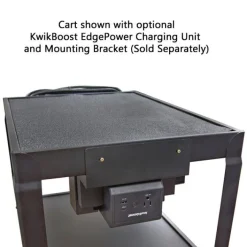 Luxor Metal Utility Cart w/ Cabinet & Electrical Assembly^ Utility Carts|Storage Carts