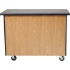 National Public Seating Microscope Storage Mobile Science Cabinet with Chem-Res Top (48" x 28")^ Lab Storage|Science Storage