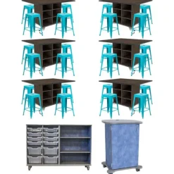 CEF Middle School 24 Student Classroom Package^ Activity Table & Chair Packages|Activity Tables & Chairs
