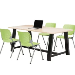 KFI Seating Midtown Rectangle Cafe Table with Kool Seating Package^ Cafe Table & Chair Sets|Conference Table & Chair Packages