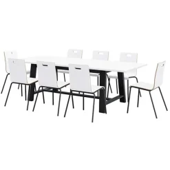 KFI Seating Midtown Table and Jive Stack Chairs Package^ Cafe Table & Chair Sets|Conference Table & Chair Packages